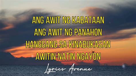 Awit ng Kabataan .